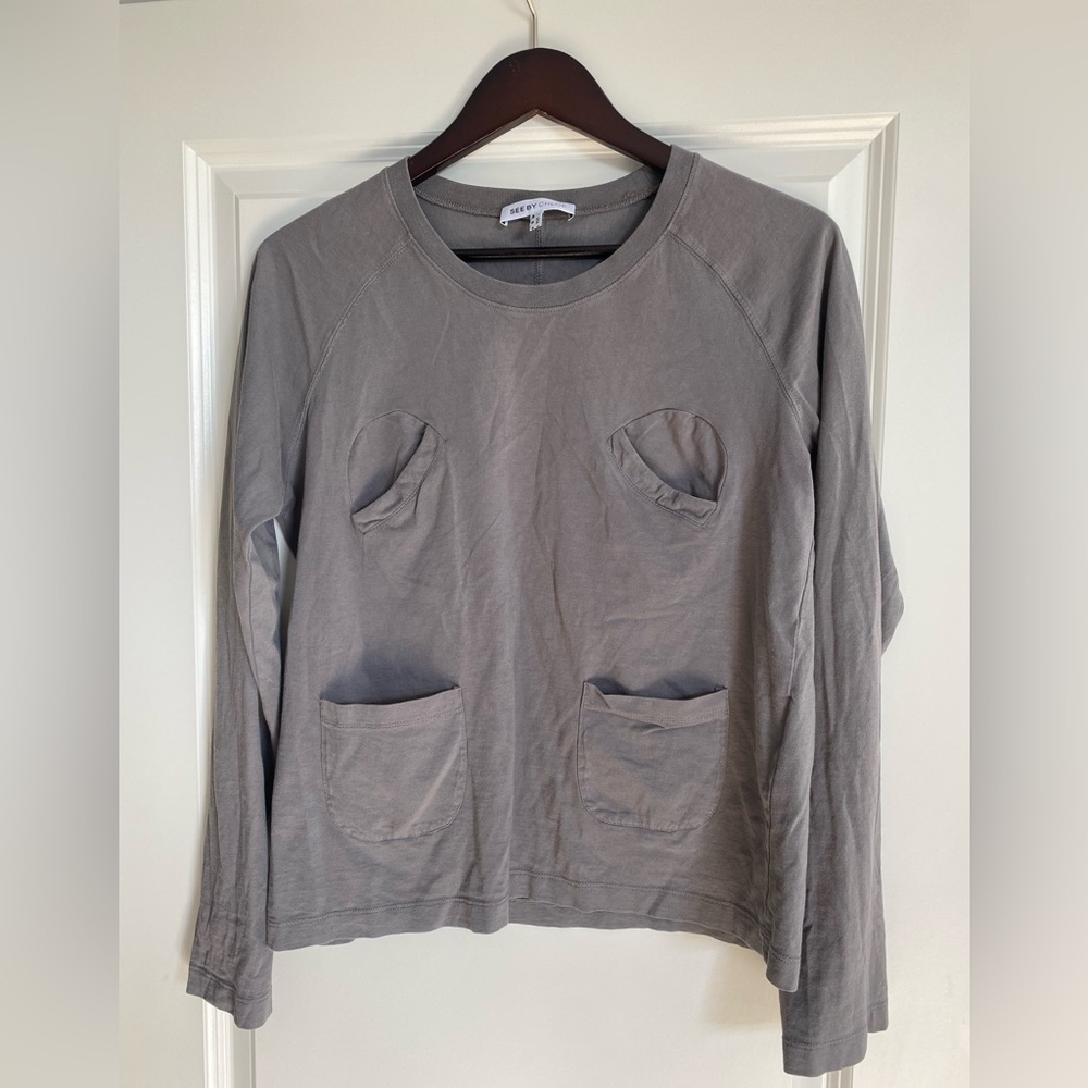 See by Chloe grey top